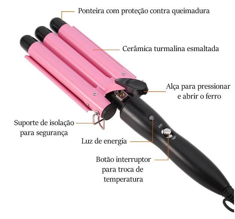 Babyliss Triondas - Efeito Cabelo de Sereia Tri Ondas